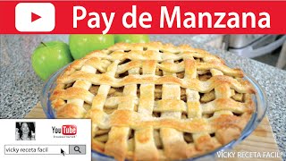 PAY DE MANZANA  VickyRecetaFacil [upl. by Tlevesor]