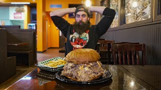 IN CALIFORNIA FOR A MASSIVE HAWAIIAN SANDWICH CHALLENGE  BeardMeatsFood [upl. by Kerwon]