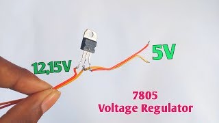 How to make 12V to 5V using 7805 Voltage regulator in Hindi 🔥 [upl. by Lattonia]