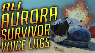 ALL AURORA LIFEPOD VOICE LOGS NEW WITH VOICE ACTING  Subnautica [upl. by Aninnaig25]