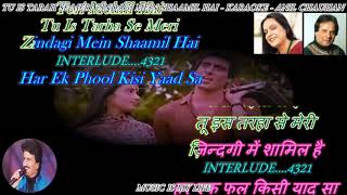 Tu Is Tarha Se Meri Zindagi Me  Karaoke With Scrolling Lyrics Engamp हिंदी [upl. by Nowtna]