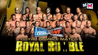 WWE SmackDown vs Raw PS2 2004 Royal Rumble Full Match [upl. by Eisdnyl]