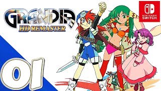 Grandia 1 HD Remaster Switch  Gameplay Walkthrough Part 1 Prologue  No Commentary [upl. by Kcirdled]