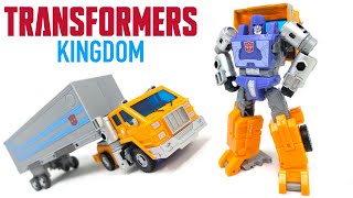 Transformers Kingdom Deluxe Class Huffer Review [upl. by Reifnnej3]