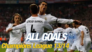 Every Champions League goal 201314  La Décima Ramos in the 93rd minute amp 17 Cristiano strikes [upl. by Ariadne623]