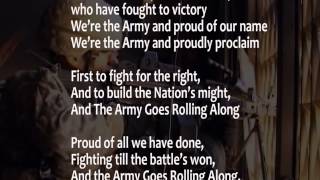 The Army Song with lyrics performed by The United States Army Band [upl. by Shannon]