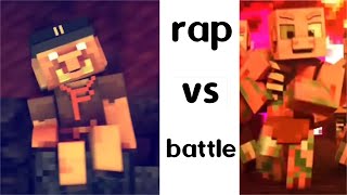 piglin vs pigman rap battle [upl. by Eicnahc]