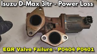 Isuzu DMax Faults P0404 amp P0401  How To Fix  DIY [upl. by Dijam103]