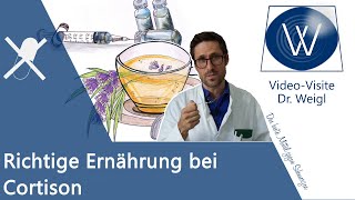 Gewichtszunahme durch Cortison Richtige Ernährung  Kortison bei Schmerzen Rheuma amp Nebenwirkungen [upl. by Vadnee]