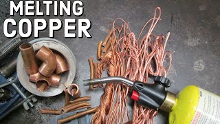 CAN YOU MELT COPPER IN A POOR MANS CRUCIBLE [upl. by Wait467]