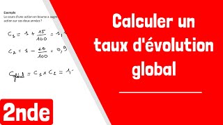 Comment calculer un taux dévolution global [upl. by Allez]