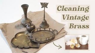 How to Clean Vintage Brass  2 Easy DIY Recipes [upl. by Dnar394]