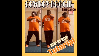 Big Mucci The Cowboi Boogie Line Dance Step by Step Instructional [upl. by Lilly]