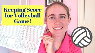 How to Fill Out a Volleyball Scoresheet [upl. by Annaig]