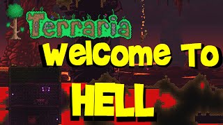 To Hell aka The Underworld Hellevator Hellstone Armor etc Terraria 13 Lets Play Guide 18 [upl. by Llehsor]