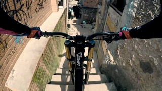 Steep Urban Mountain Biking Down a Rio Favela  Filip Polcs POV [upl. by Ennirok]