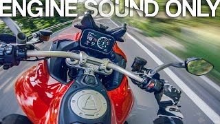 Ducati Multistrada V4 S Akrapovic sound RAW Onboard [upl. by Sherris]