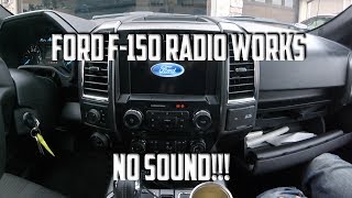 Ford F150 Radio Works  No SoundAudio  How to Fix [upl. by Etnwahs]