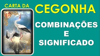 BARALHO CIGANO  COMBINAÇÕES DAS CARTAS CARTA DA CEGONHA [upl. by Nyleaj974]