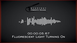 Fluorescent Light Turning On  HQ Sound Effects [upl. by Vins313]