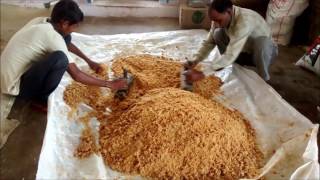 Organic jaggery powder manufacturing process panela sugar Muscovado sugar [upl. by Levana]