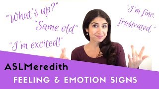 Learn ASL 28 Signs about feelings and emotions [upl. by Nnaecyoj]