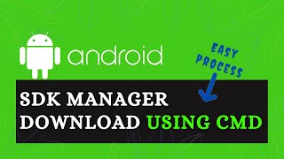 Android SDK Manager Download using Command line in Windows 7  8  10  11 without android studio [upl. by Nassah927]