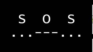 SOS Morse Code Emergency Distress Signal [upl. by Jermain]