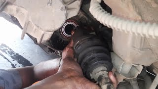 gear oil leakage driveshaft axle oil seal change [upl. by Niassuh]