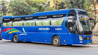 Driving Shyamoli NR Travels Hyundai Bus [upl. by Mountford]