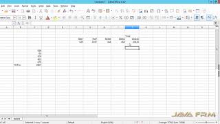 LibreOffice Calc Tutorial  sum Function  LibreOffice 6 Calc [upl. by Noicpesnoc]