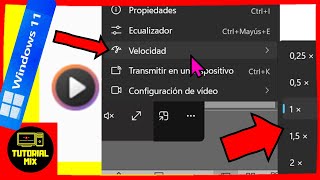 Acelerar o ralentizar vídeos en Windows 11 con el reproductor multimedia [upl. by George934]