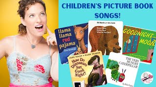 Childrens Picture Book Songs  Brown Bear Brown Bear  How Do Dinosaurs Say Goodnight  More [upl. by Elttil822]