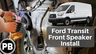 2013  2020 Ford Transit Front Door Speaker Install [upl. by Leahcimsemaj]