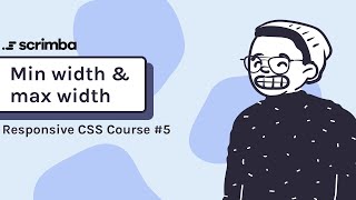 5 min width and max width  Responsive CSS Tutorial [upl. by Annawad]