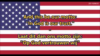 Amerikaans Volkslied ENNL tekst  Anthem of USA Dutch [upl. by Kannry66]