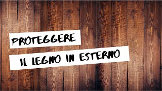 Mettere a nuovo il legno in esterno [upl. by Remmer]