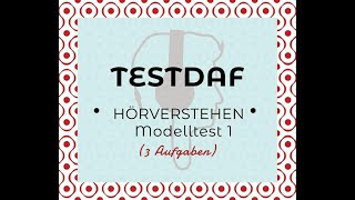 TestDaf  Hörverstehen 1  Musterprüfung  NEU [upl. by Attecnoc]