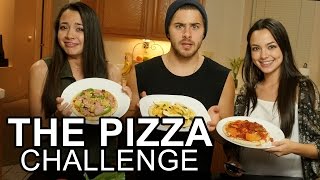 THE PIZZA CHALLENGE  Merrell Twins amp Dominic DeAngelis [upl. by Vina]