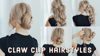 How To Style A Claw Clip 2022 [upl. by Euqina139]