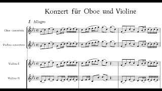 Johann Sebastian Bach  Concerto for Violin and Oboe BWV 1060R c 1723 [upl. by Atinit]