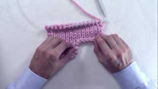 KNITTING HOWTO Cast On Stitches at End of Row [upl. by Reteip]