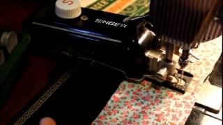 How to Use a Singer Buttonholer Attachment [upl. by Demmahum]