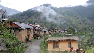 Living in a Remote Nepali Mountain Village during the Rainy Season  IamSuman [upl. by Quin364]