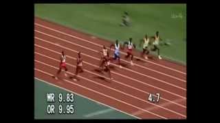 1988 Olympics Mens 100m final [upl. by Arted]