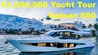 €1500000 Yacht Tour  Galeon 680 [upl. by Iolenta865]