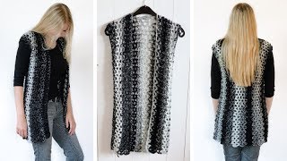 CROCHET CARDIGAN MADE WITH SCARFIE YARN  FREE CROCHET PATTERN [upl. by Rento]