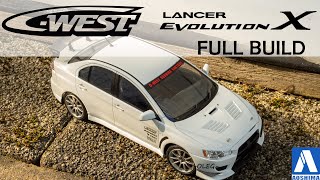 124 Mitsubishi CWest Lancer Evolution X Full build Aoshima 058978 [upl. by Nnaeiram347]