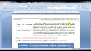 techniques logistiques du commerce international vidéo 4 La douane marocaine [upl. by Forest]