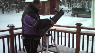 Bushnell 45 inch reflector telescope setupMOV [upl. by Negroj]